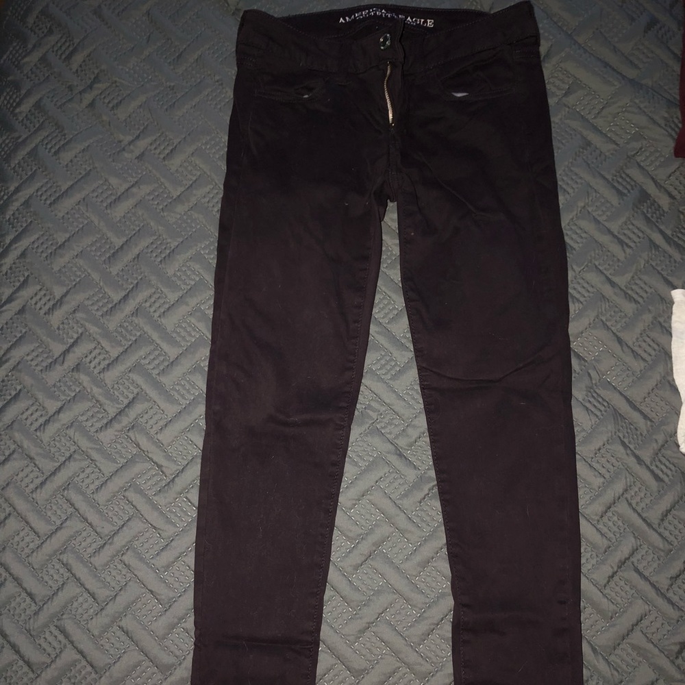 purple jeans